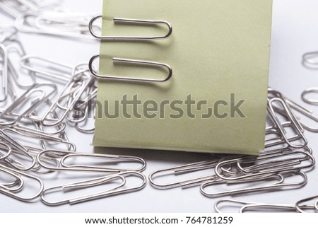 paper clip on white background