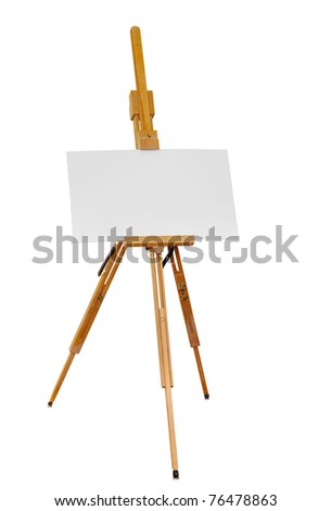 Portable Artist Easel, clipping path