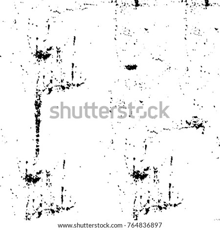 Grunge black and white pattern vector. Abstract background monochrome. Elements cracks, scuffs, chips, lines, spots ink for printing of business cards, stickers, business cards, posters and design