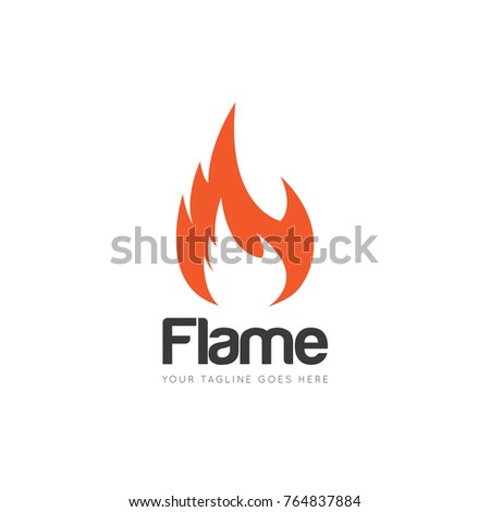 flame logo, icon, symbol design template