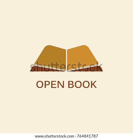 open book education vector logo