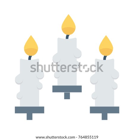 candle flat icon