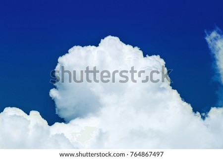 The vast blue sky and clouds sky with space for add text above. picture background website or art work design. freedom with sky.