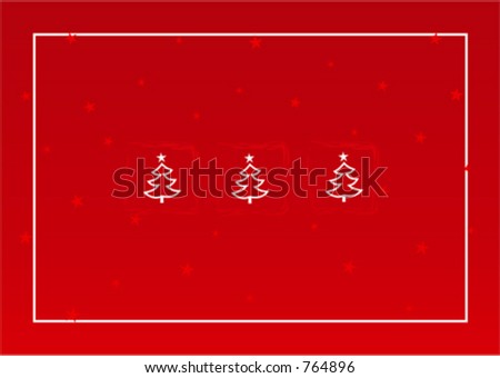 Christmas card illustration; happy holidays