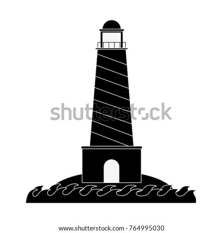 Lighthouse isolated symbol