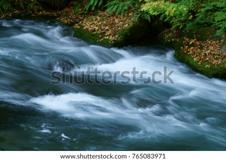 Water flow in the valley 