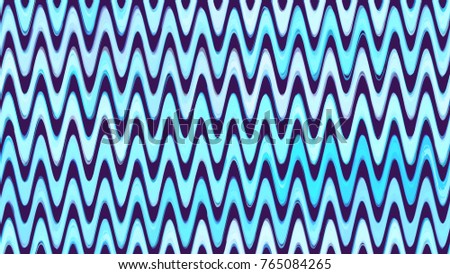 Hand Drawn Waves in Watercolor Style. Fashion Print Design with Zigzag Brush Strokes. Textile Design, Ad Zigzag Marine Background. Holiday Seamless Wavy Striped Seamless Pattern.