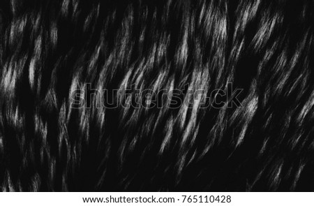 Black wool texture background, dark natural sheep wool, texture of gray fluffy fur, close-up of a long  grey wool carpet