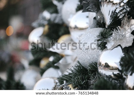 Christmas tree and Christmas decorations, xmas