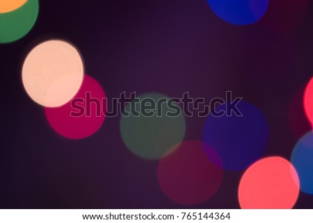 Christmas and Happy new year on blurred bokeh background 
