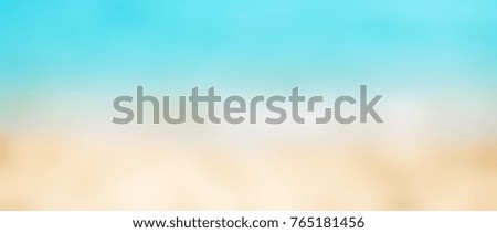 Abstract blur beautiful tropical beach and sea landscape for background - defocused summer image
