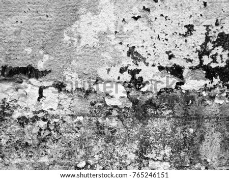 Black - and - white architectural stone background for interior and wallpaper. Black and white photography.