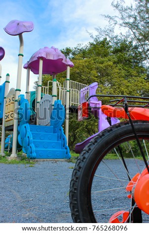 Playground bike garden