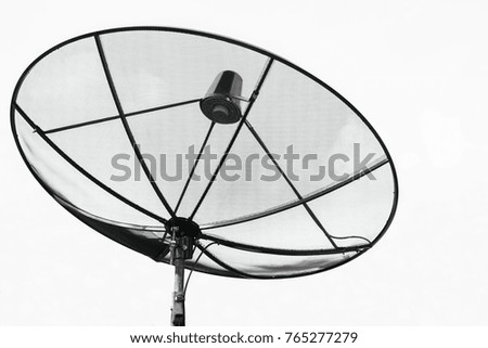 Satellite Receiver on white background
