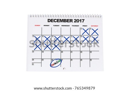 Kwanzaa Calendar Countdown (Two weeks away)  white background