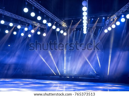 Light from the scene, a rock concert