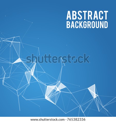 3d abstract connection background and science color neon background with space for copy. Plexus digital wallpaper. Business presentation concept. Medical structure and artificial intelligence 