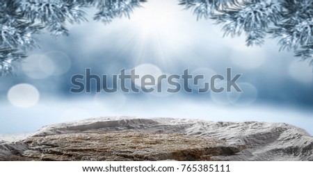 Winter background and free space 