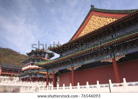 Temple in Tian Men Shan, Zhangjiajie, China