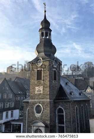 Historic Church in Monschau, Germany