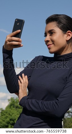 Female Teenager Selfie