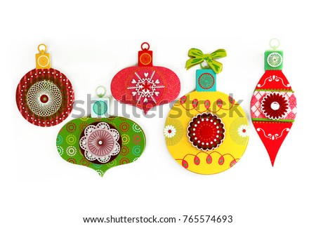 Hanging gift tags to decorate your presents or Sticker christmas collection for wall hanging decoration in the festival. 
