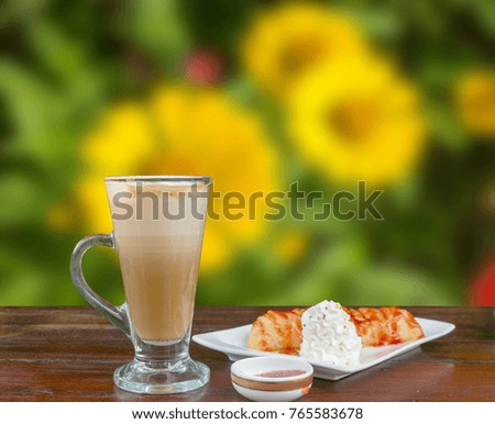 Coffee set Blur Background