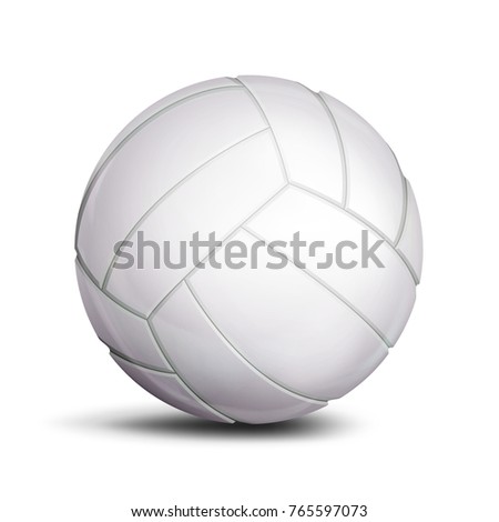 Volleyball Ball Vector. Sport Game, Fitness Symbol. Illustration