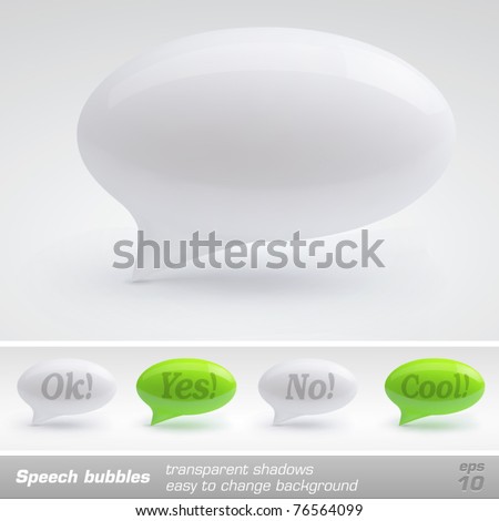 Speech bubbles. Vector