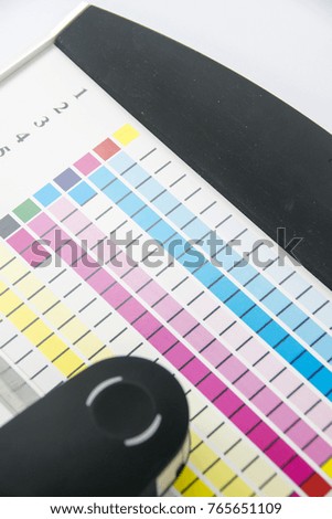 Chart of Calibrate - digital printing