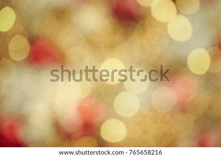 Christmas tree illumination with bokeh effect 