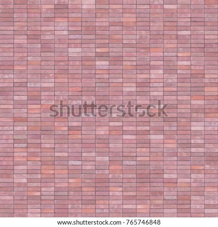 Seamless Brick Texture, Red Brick, Stack Bond. Royalty-Free Stock Photo #765746848