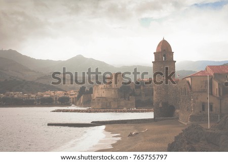 Image of Collioure small quiet resort on the southern coast of France