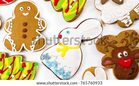 New Year gingerbread cookies
