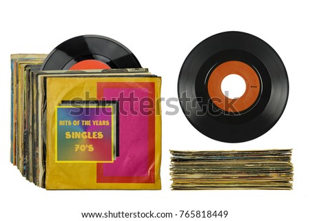 Single vinyl disc covers and disc