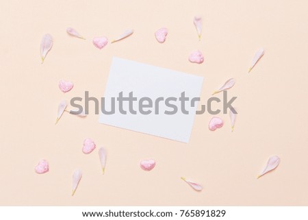 Note and Flower background