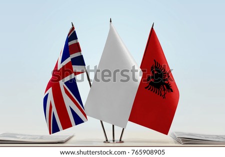 Flags of United Kingdom of Great
Britain and Albania