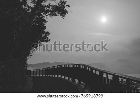 Sun Moon Lake in the morning