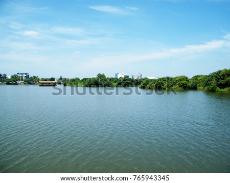 Relax on  lake in Colombo.Colombo water areas.