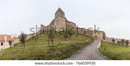 The Rupea Citadel built in the 14th century on the road between Sighisoara and Brasov in Romania