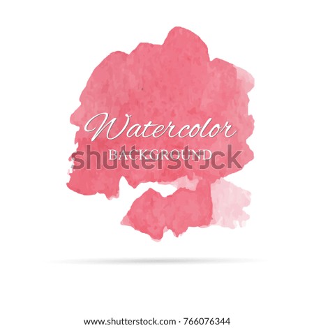 beautiful abstract watercolor art hand paint on white background,brush textures for logo.There is a place for text.Perfect stroke design for headline.luxury boutique Illustrations.