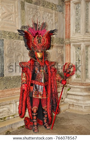 Carnival masks of Venice. Royalty-Free Stock Photo #766078567