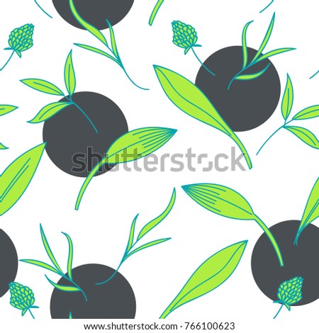 Elegant floral seamless pattern. Ideal for textile prints, packaging or wallpapers