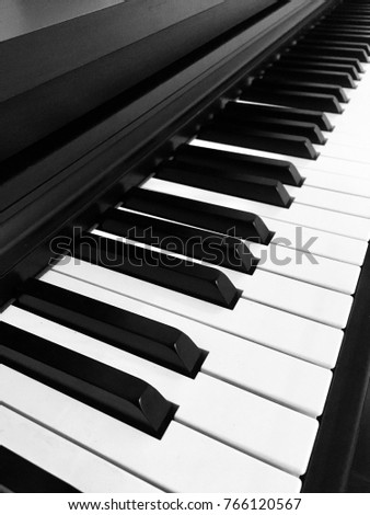 Piano close up. Royalty-Free Stock Photo #766120567
