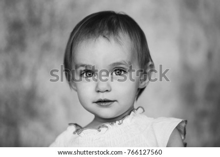 Little girl portrait emotions child