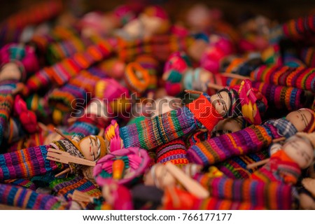 Quitapenitas-  colorful Guatemalan Worry Dolls