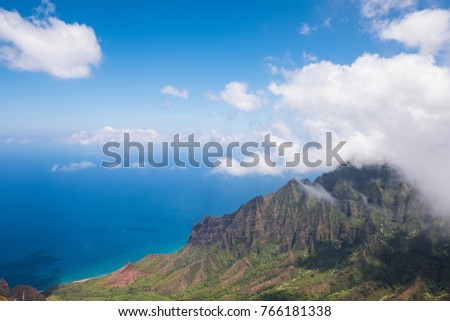 Amazing view of Hawaii nature landscape 