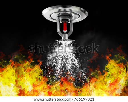 image of fire sprinkler Royalty-Free Stock Photo #766199821