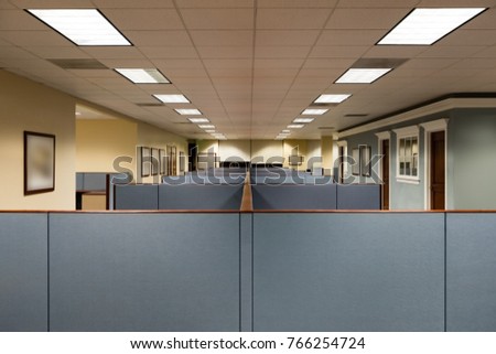 Empty Office Space Ready to Occupy Royalty-Free Stock Photo #766254724