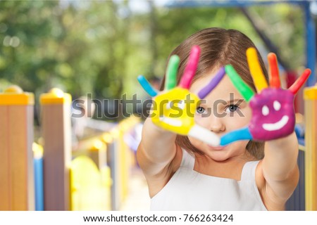 Child, disabled, childcare. Royalty-Free Stock Photo #766263424